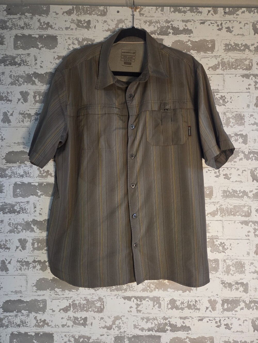 Merrell Opti-Wick Men’s Short Sleeve Vented Hiking Shirt XL